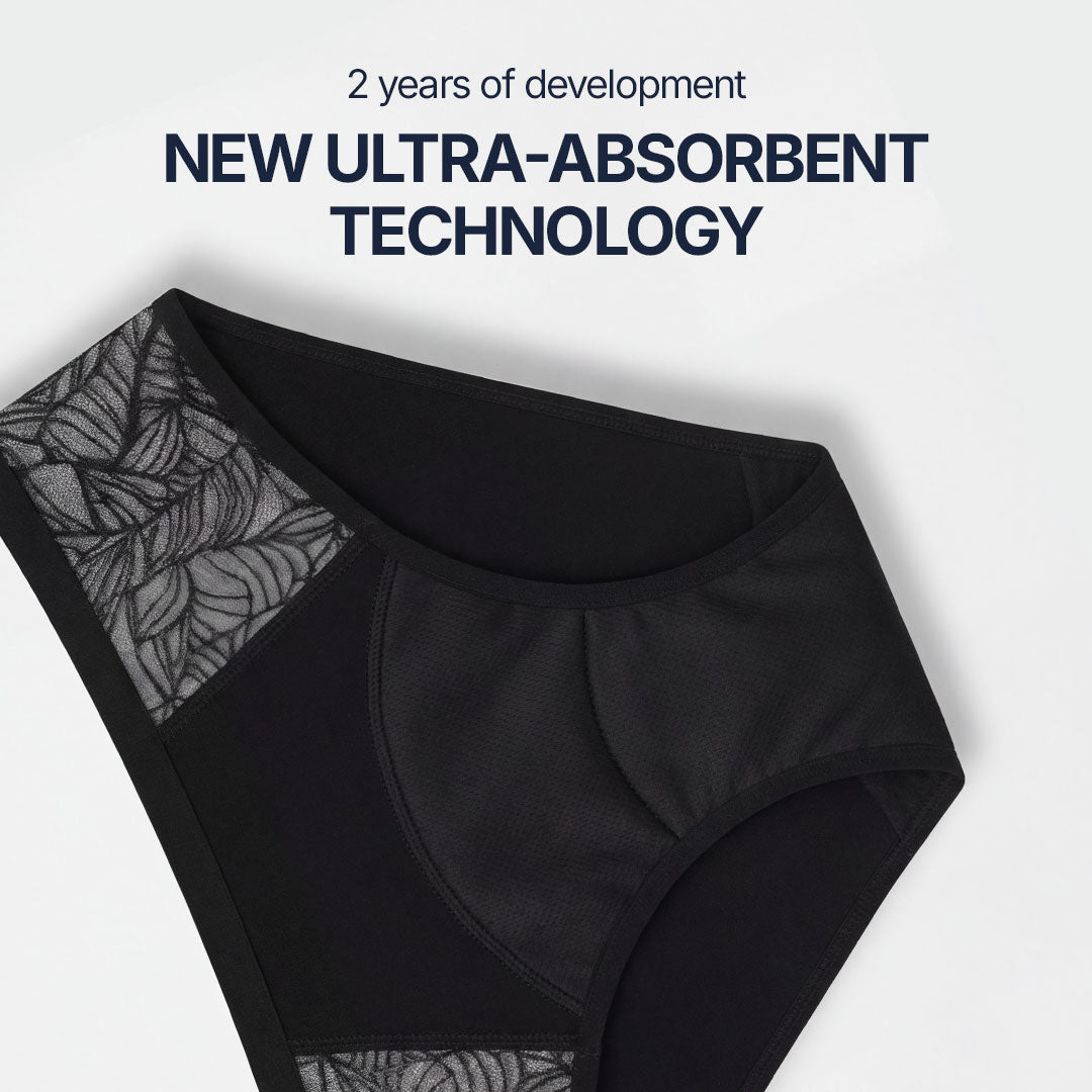 Orykas incontinence underwear value pack folded neatly — OEKO-TEX certified bamboo fibre