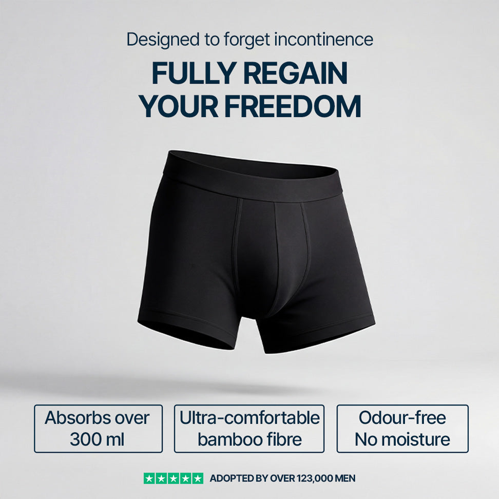 Orykas washable incontinence underwear pack laid flat — reusable British alternative to disposable pads