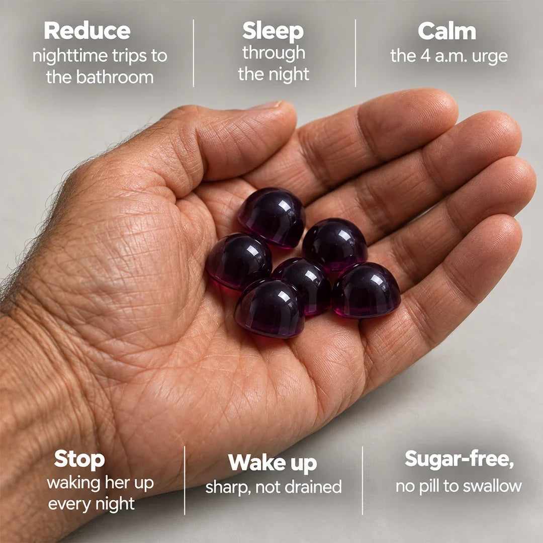 Night Dry gummies in hand
