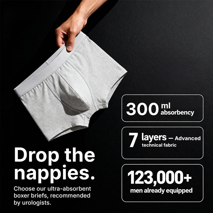 Men's Washable Incontinence Boxer