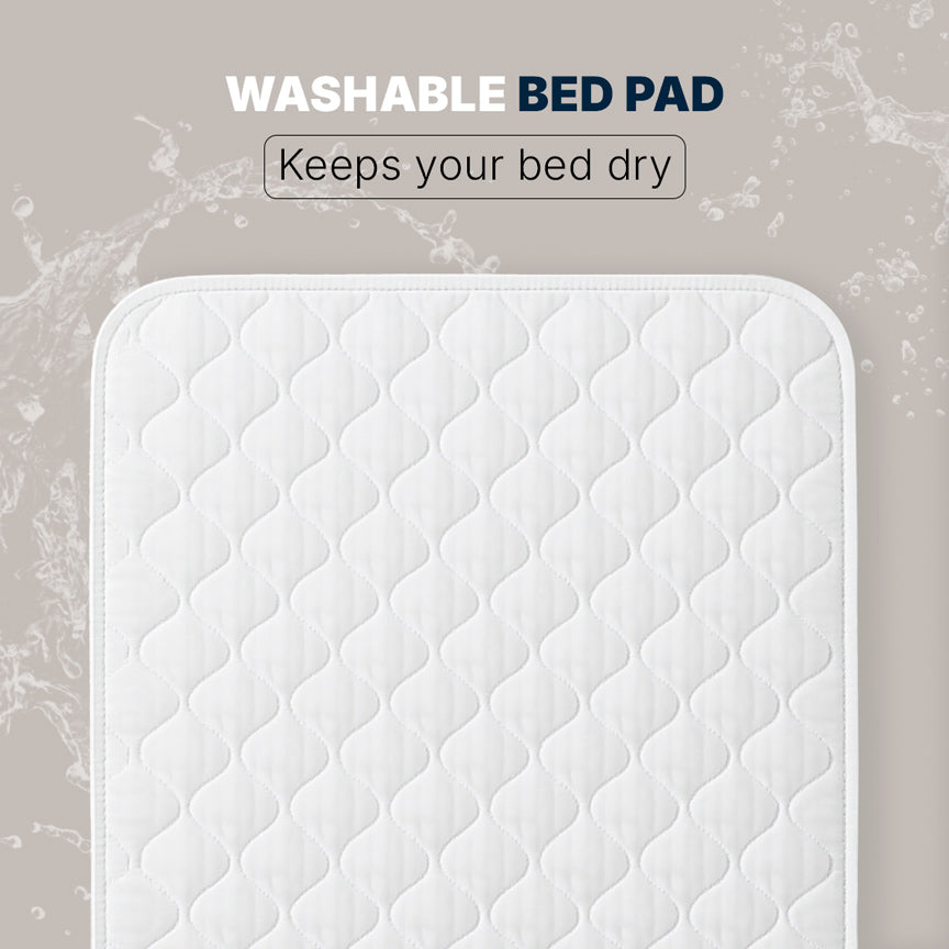 Ultra-absorbent washable bed pad