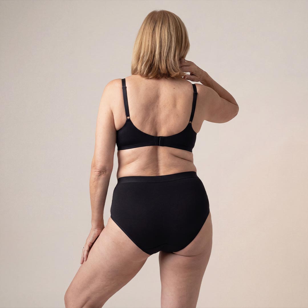 Orykas women's high-waist incontinence briefs in bamboo fibre — full-coverage bladder leak protection
