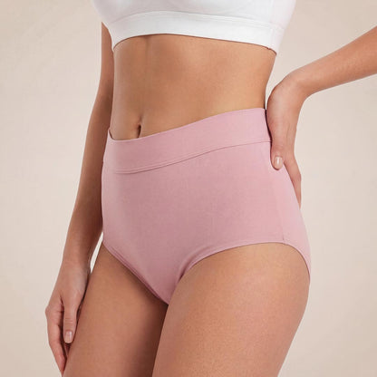 High-waisted absorbent underwear