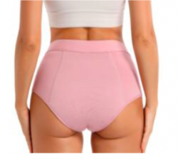 High-waisted absorbent underwear