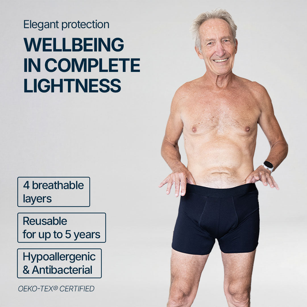 Absorbent Boxer for Light Leaks