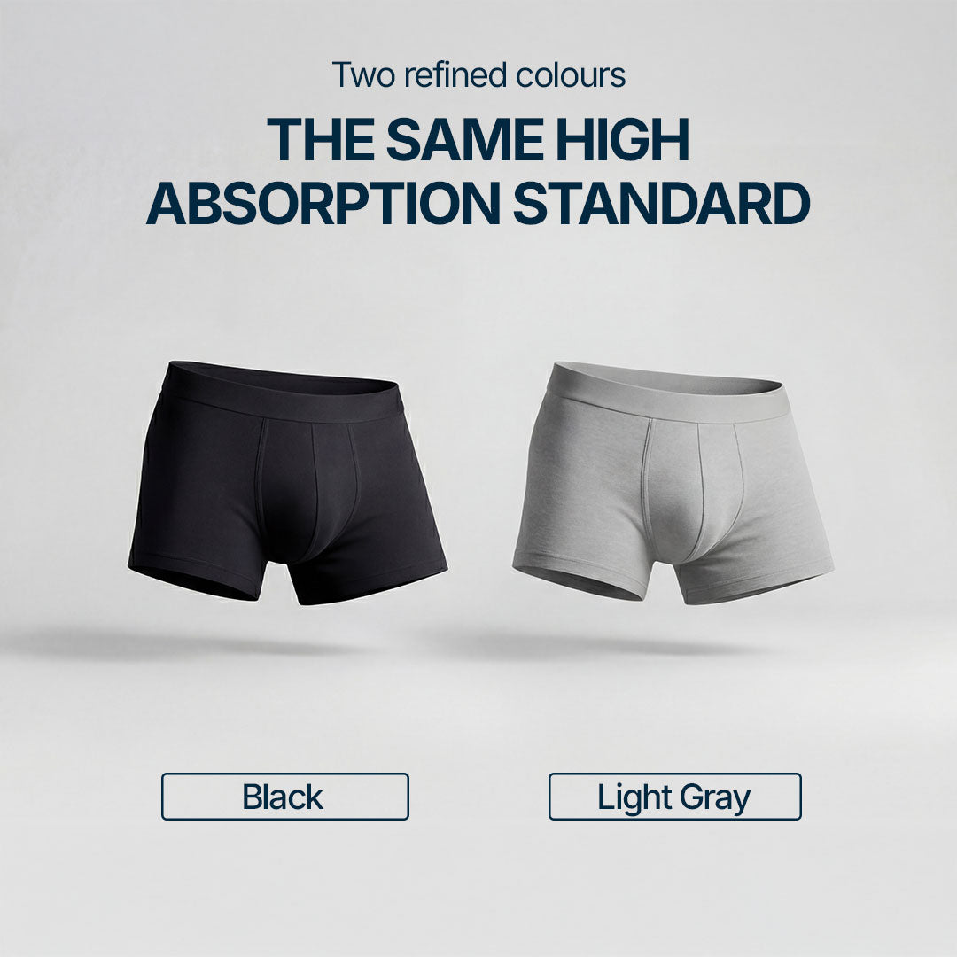 Absorbent Boxer for Light Leaks