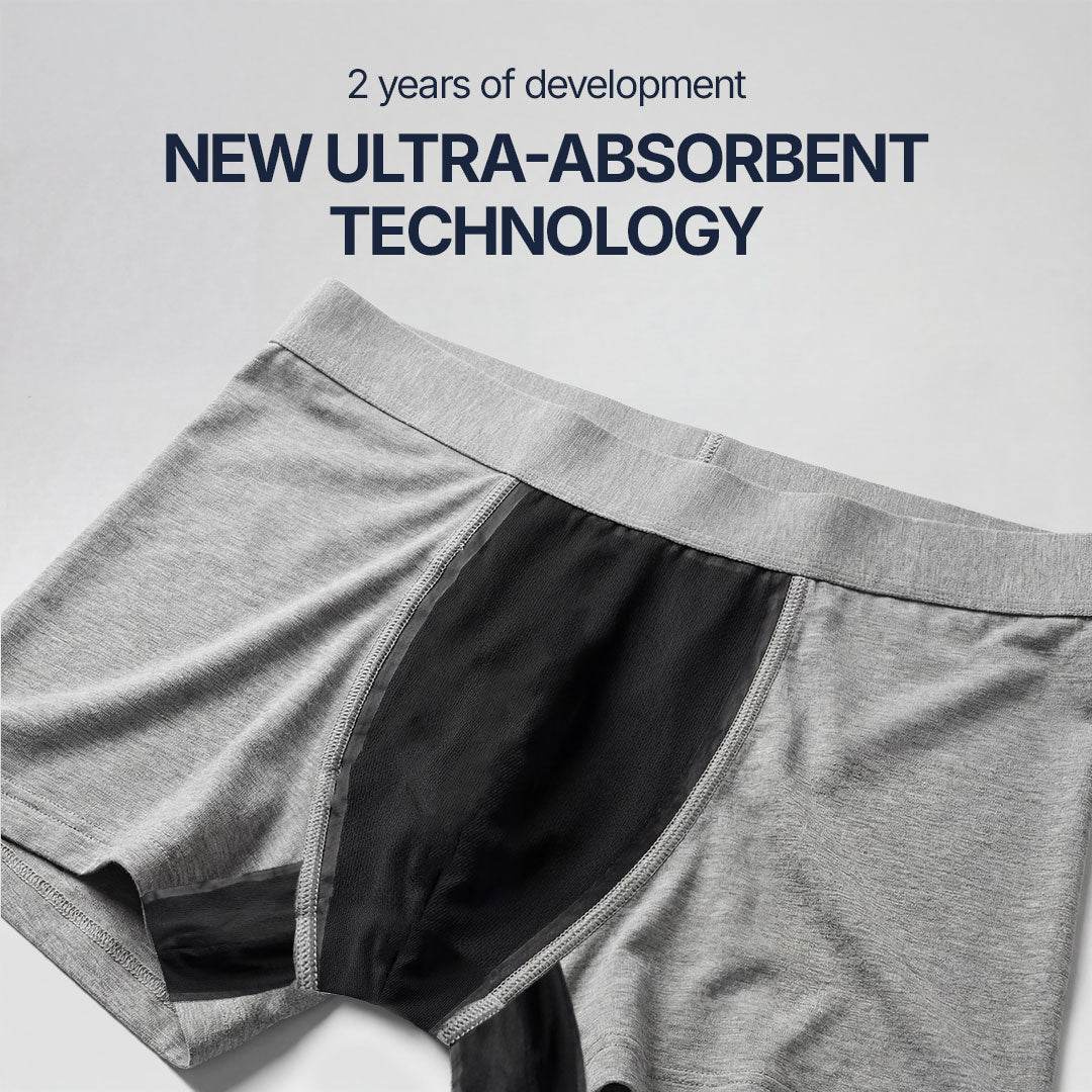 Absorbent Boxer for Light Leaks