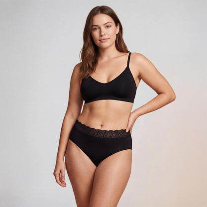 Lace-Waistband Washable Incontinence Pants
