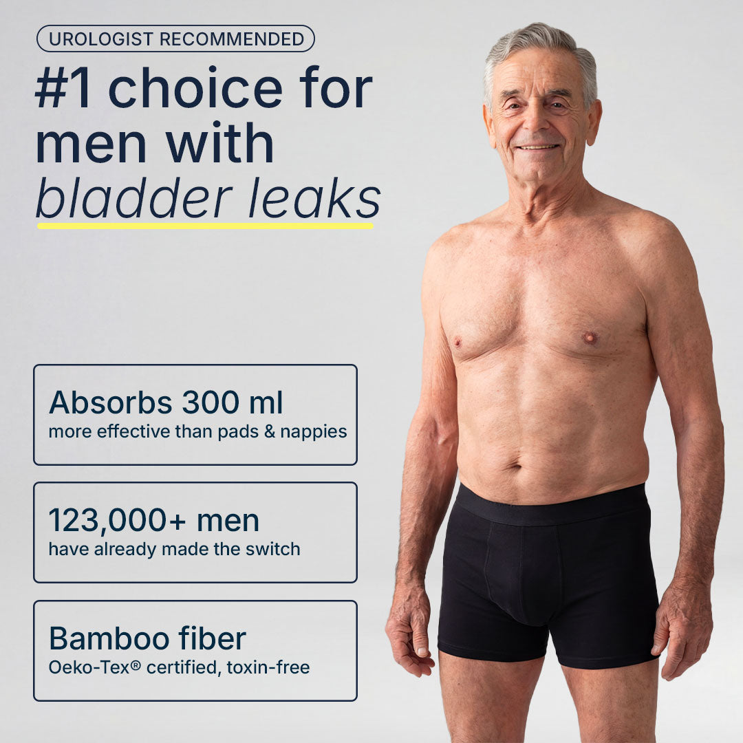 Orykas ultra absorbent boxer brief for men with bladder leaks