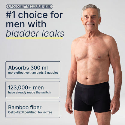 Orykas ultra absorbent boxer brief for men with bladder leaks