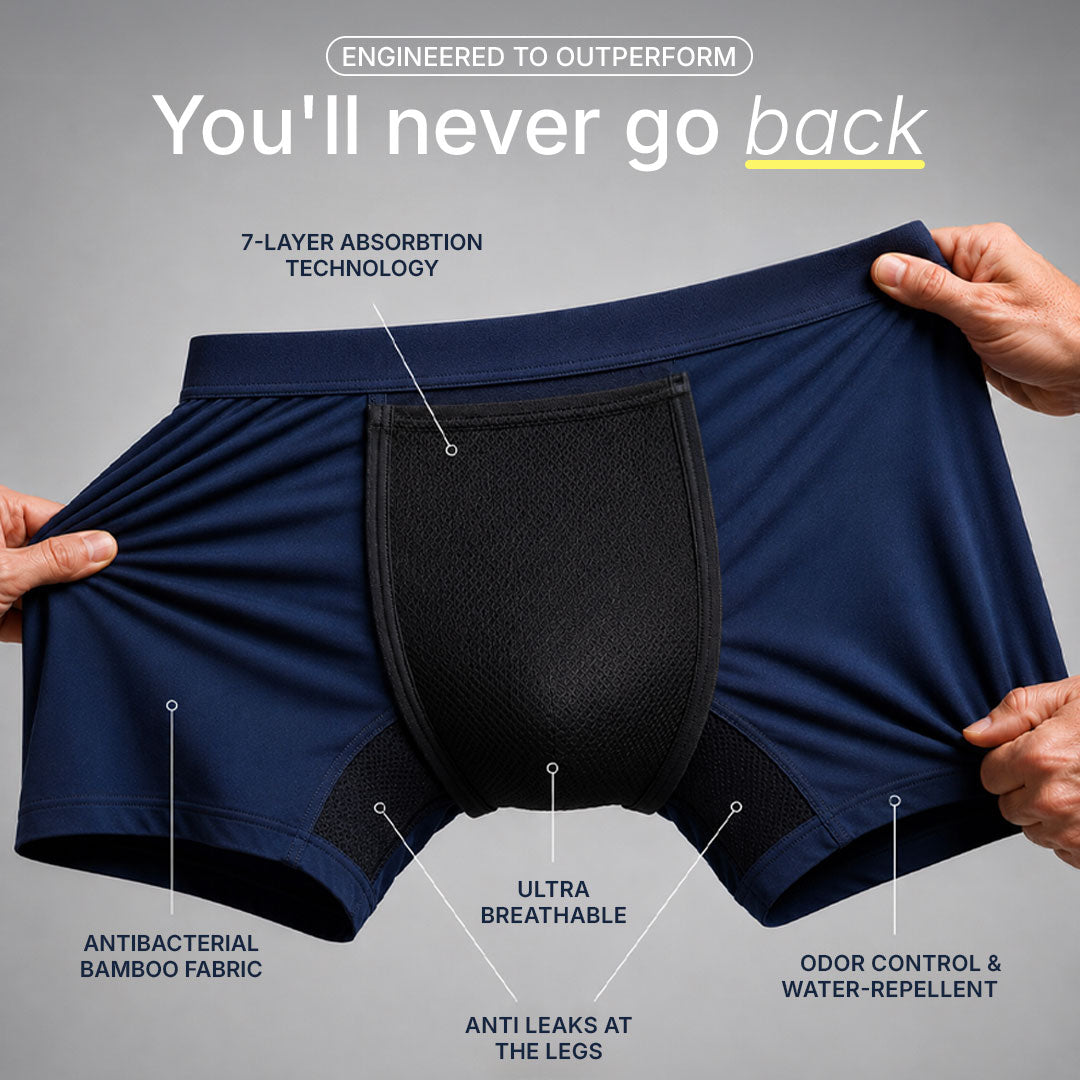 Men's Washable Incontinence Boxer