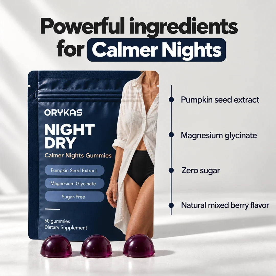 Orykas Night Dry Gummies for Women