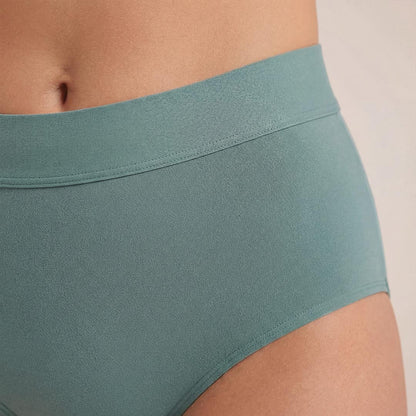 High-waisted absorbent underwear