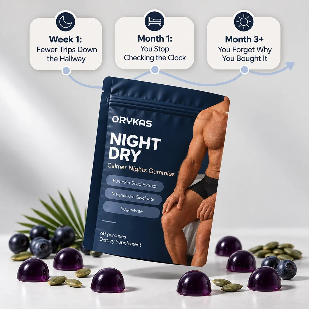Night Dry pouch with gummies
