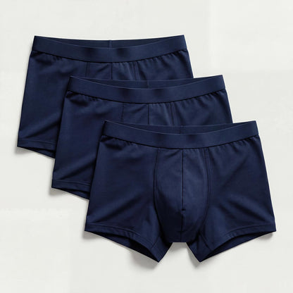 3-Pack of Ultra-Absorbent Navy Blue Boxer Shorts