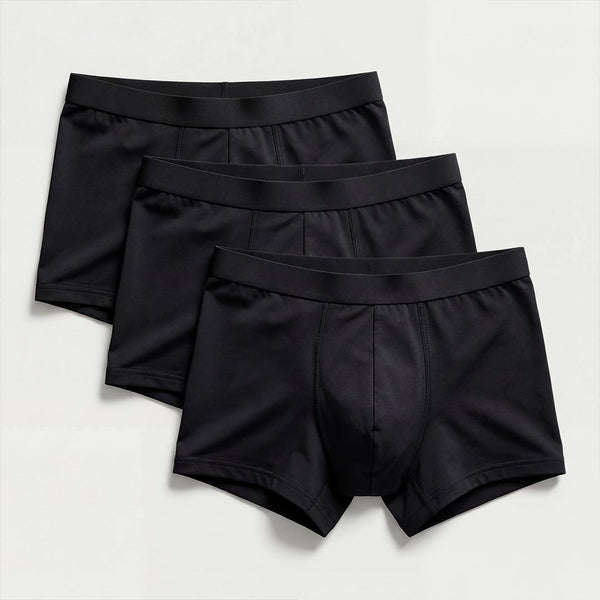 3-Pack of Ultra-Absorbent Black Boxers | Orykas