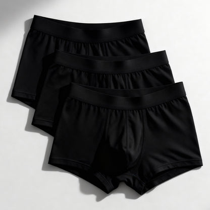 3-Pack of Ultra-Absorbent Black Boxers
