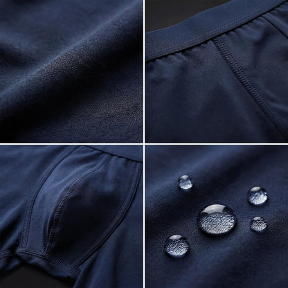 3-Pack of Ultra-Absorbent Navy Blue Boxer Shorts