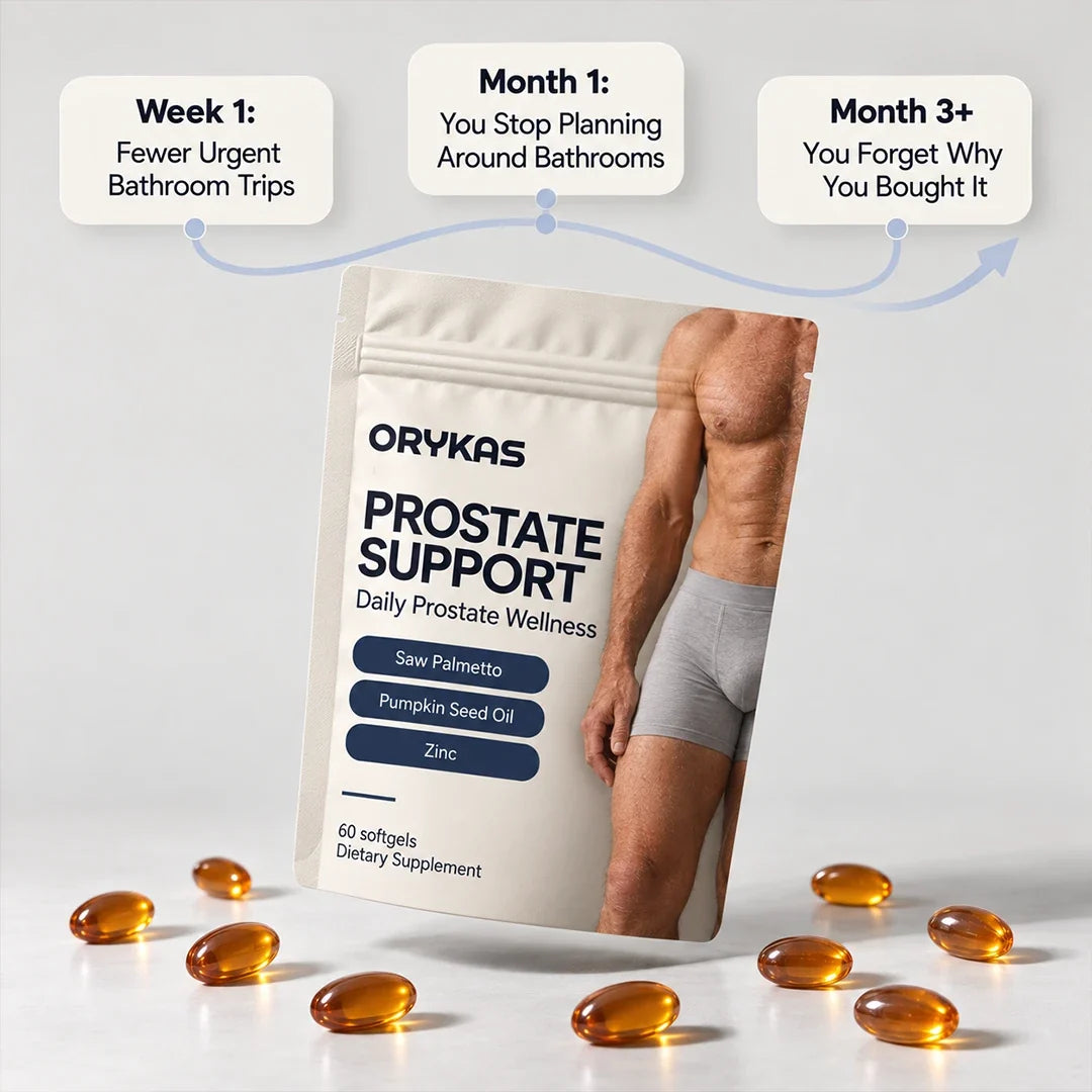Prostate Support pouch with softgels