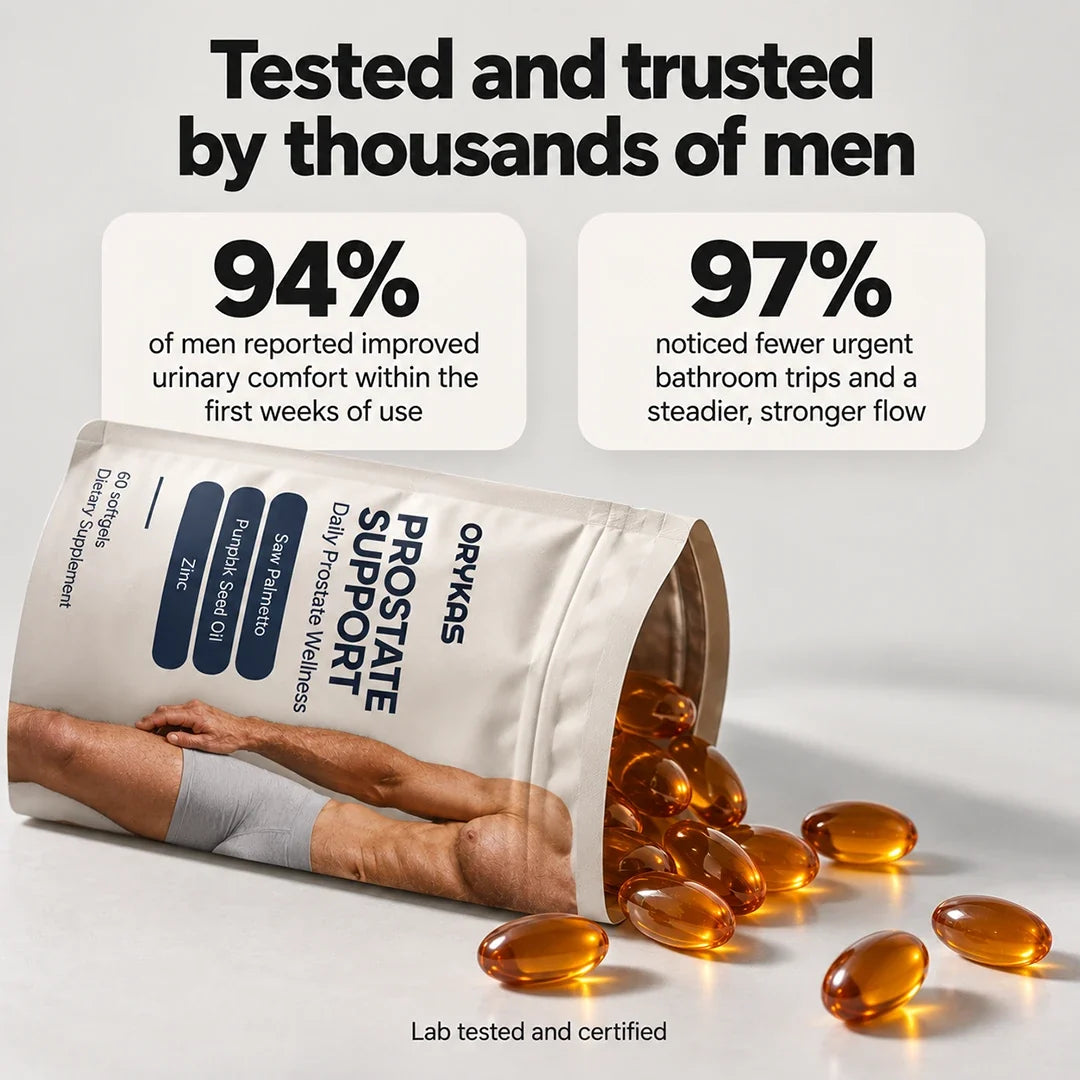 Prostate Support pouch and softgels