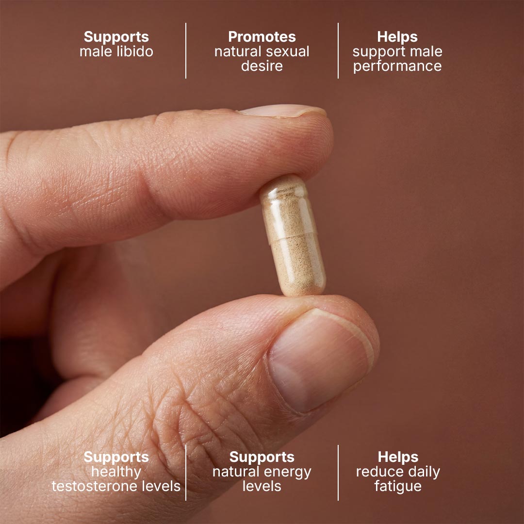 Orykas capsules in hand — daily support alongside Orykas washable incontinence underwear